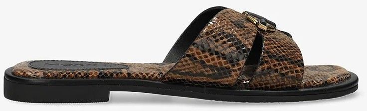 Kožené šľapky Mexx RAISSA PARROT dámske, hnedá farba, MI001606251W