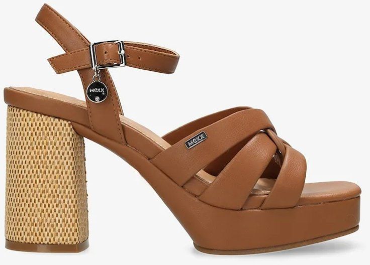 Sandále Mexx RIONA PISA dámske, oranžová farba, na podpätku, MI001603751W-03