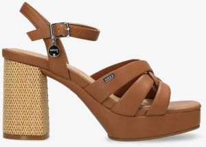 Sandále Mexx RIONA PISA dámske, oranžová farba, na podpätku, MI001603751W-03