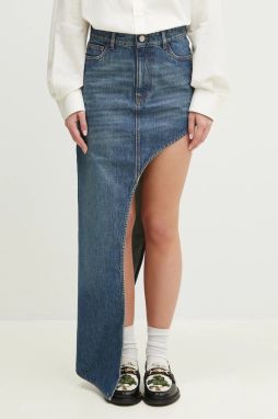 Rifľová sukňa Coperni One-Leg Denim mini, puzdrová, COPJ84F2014