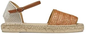 Espadrilky Geox D LAMPEDUSA hnedá farba, D55V0B 02MLM C5FH6