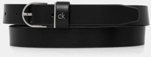 Kožený opasok Calvin Klein dámsky, čierna farba, K60K613147