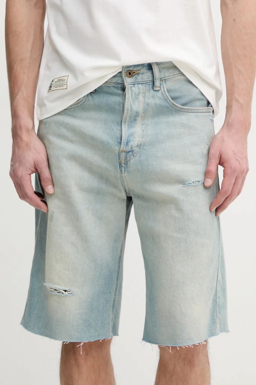 Bavlnené rifľové šortky Pepe Jeans BERMUDA SHORT TINT pánske, PM801171