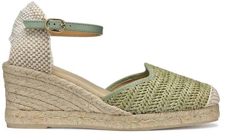 Espadrilky Geox D GELSA LOW tyrkysová farba, na kline, D55NGE 02MLM C3002