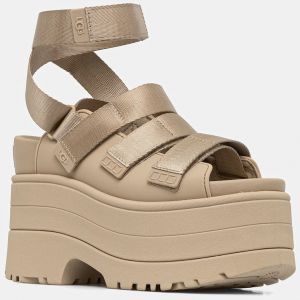 Sandále UGG Goldenrise dámske, béžová farba, na podpätku, 1167431-MDSD