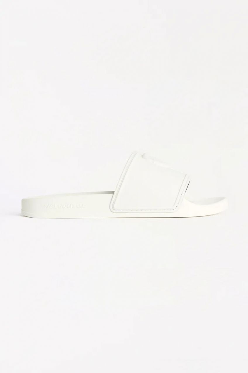 Šľapky Karl Lagerfeld KONDO pánske, biela farba, KL70009A