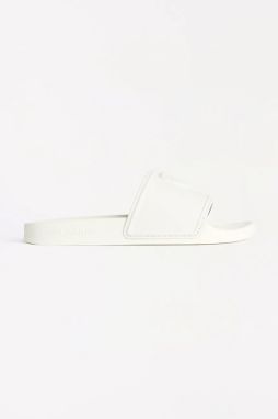 Šľapky Karl Lagerfeld KONDO pánske, biela farba, KL70009A