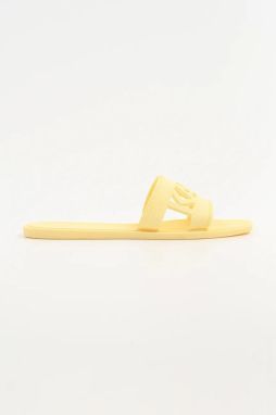 Šľapky Karl Lagerfeld JELLY dámske, žltá farba, KL80005T