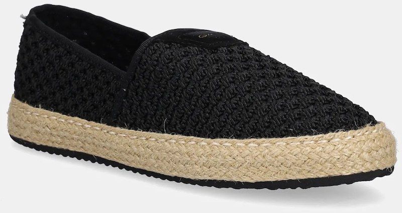 Espadrilky Gant Raffiaville čierna farba, 30568946.G00