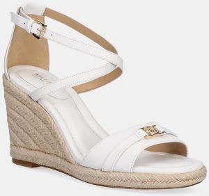 Kožené sandále MICHAEL Michael Kors Mandy biela farba, 40R5MAMS2L.085