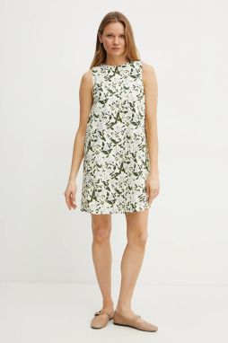 Šaty Weekend Max Mara béžová farba, mini, rovný strih, 2515221112600
