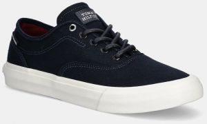 Tenisky Tommy Hilfiger TH HI VULC LOW OXFORD TWILL tmavomodrá farba, FM0FM05400