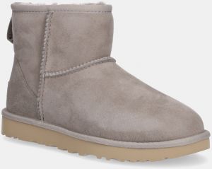 Semišové snehule UGG Classic Mini II šedá farba, 1016222-CPF