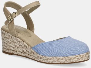 Espadrilky Tommy Hilfiger CHAMBRAY MID WEDGE ESPAD na kline, FW0FW08477
