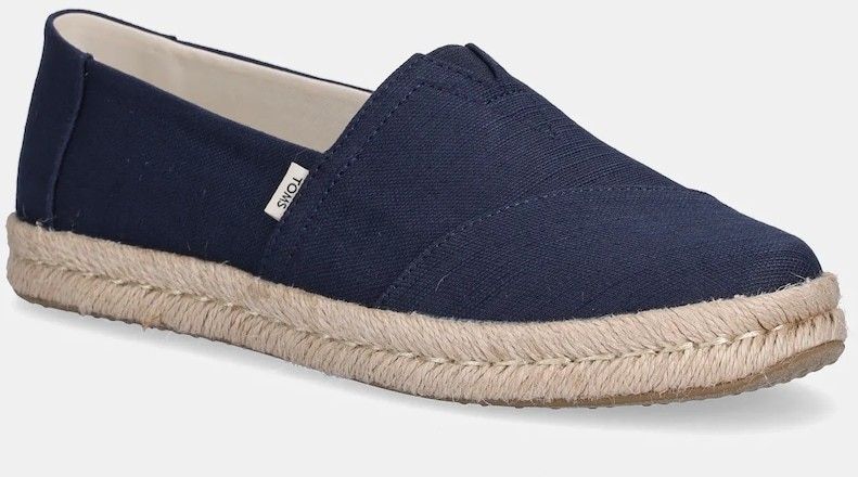 Espadrilky Toms ALPARGATA ROPE 2.0 tmavomodrá farba, 10020708
