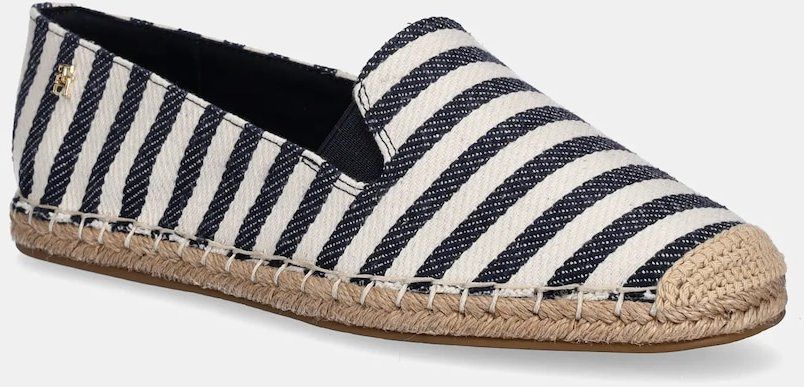 Espadrilky Tommy Hilfiger NAUTICAL STRIPE ESPADRILLE tmavomodrá farba, FW0FW08653