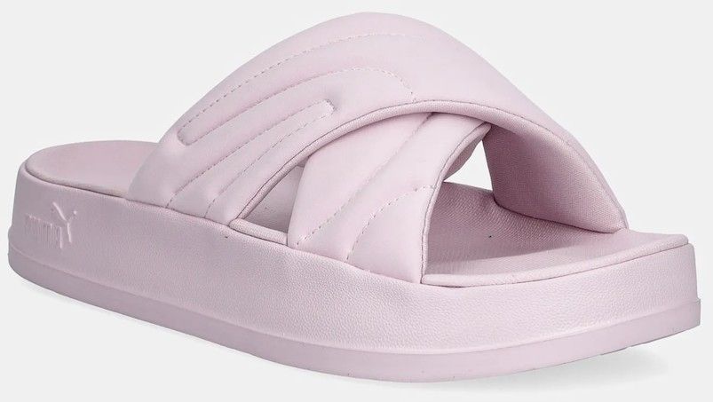 Šľapky Puma Leadcat Platform dámske, ružová farba, na platforme, 400340