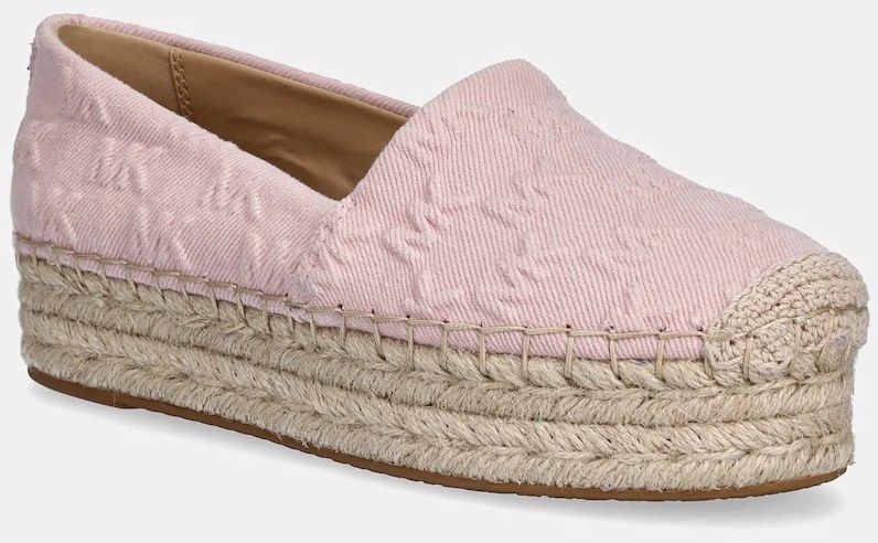 Espadrilky MICHAEL Michael Kors Lynn ružová farba, na platforme, 40S5LYFP3D.653
