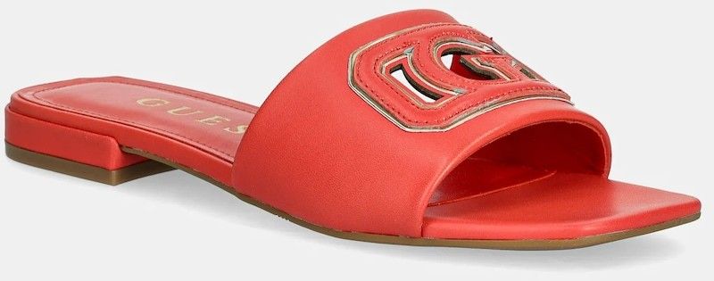 Šľapky Guess TARISHA dámske, oranžová farba, FLJTAR LEA19