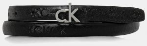 Kožený opasok Calvin Klein dámsky, čierna farba, K60K612933
