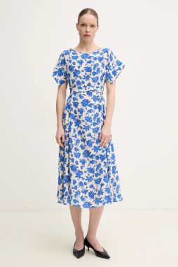 Hodvábne šaty Weekend Max Mara midi, áčkový strih, 2515221092600