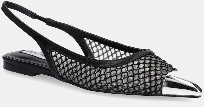 Baleríny Steve Madden Marissa čierna farba, s otvorenou pätou, SM11003655