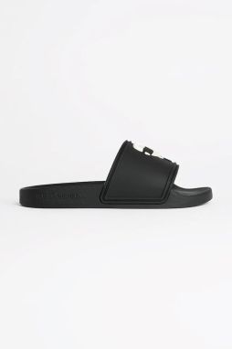 Šľapky Karl Lagerfeld KONDO 2.0 dámske, čierna farba, KL80905A