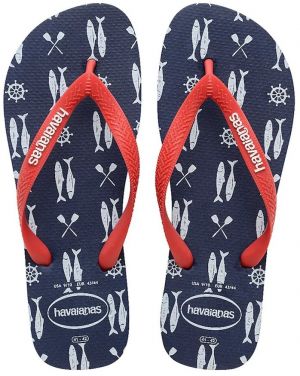 Šľapky Havaianas TOP NAUTICAL pánske, tmavomodrá farba, 4137126.5603