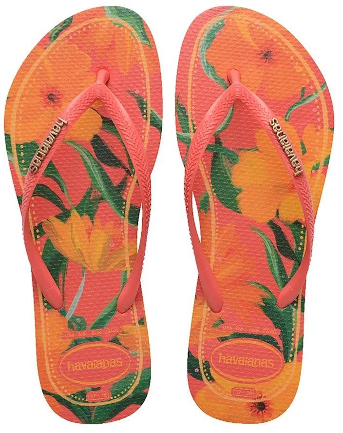 Šľapky Havaianas SLIM dámske, oranžová farba, 4122111.9260
