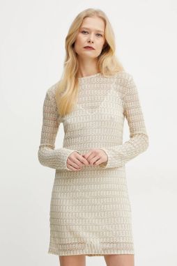 Šaty Missoni béžová farba, mini, priliehavé, DS25SG1M.BR010R