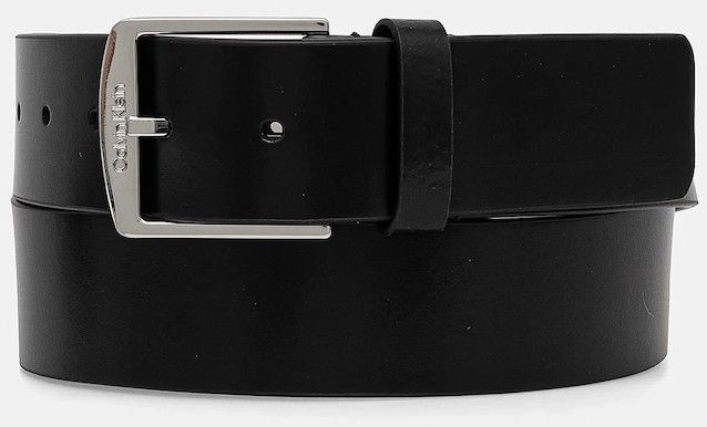 Kožený opasok Calvin Klein pánske, čierna farba, K50K513037