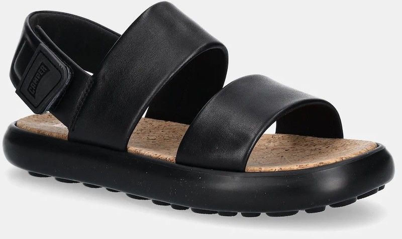 Kožené sandále Camper Pelotas Flota Sandal dámske, čierna farba, K201772-001
