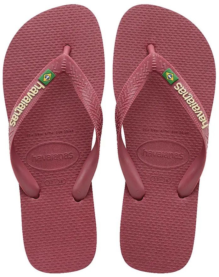 Šľapky Havaianas BRASIL LOGO dámske, bordová farba, 4110850.9339