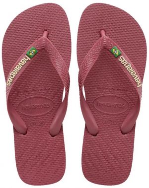 Šľapky Havaianas BRASIL LOGO dámske, bordová farba, 4110850.9339