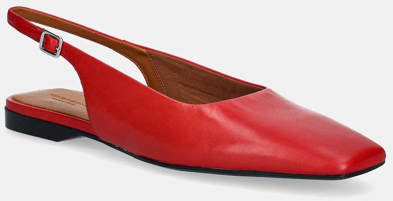 Kožené balerínky Vagabond Shoemakers DELIA červená farba, 5907-201-48