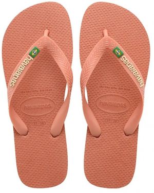 Šľapky Havaianas BRASIL LOGO dámske, oranžová farba, 4110850.9259