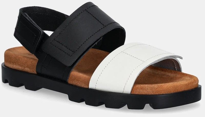 Kožené sandále Camper Brutus Sandal dámske, čierna farba, K201323-018