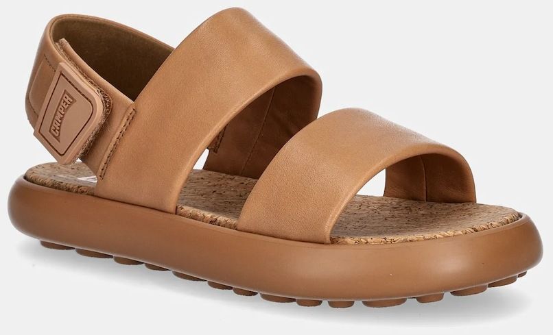 Kožené sandále Camper Pelotas Flota Sandal dámske, hnedá farba, K201772-004