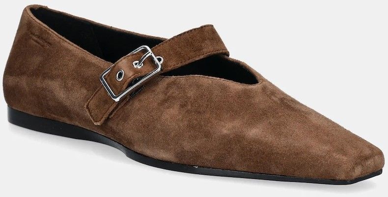 Semišové baleríny Vagabond Shoemakers WIOLETTA hnedá farba, 5701-240-89