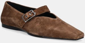 Semišové baleríny Vagabond Shoemakers WIOLETTA hnedá farba, 5701-240-89