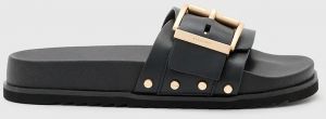 Šľapky AllSaints Ellie Stud Slider dámske, čierna farba, W038FC