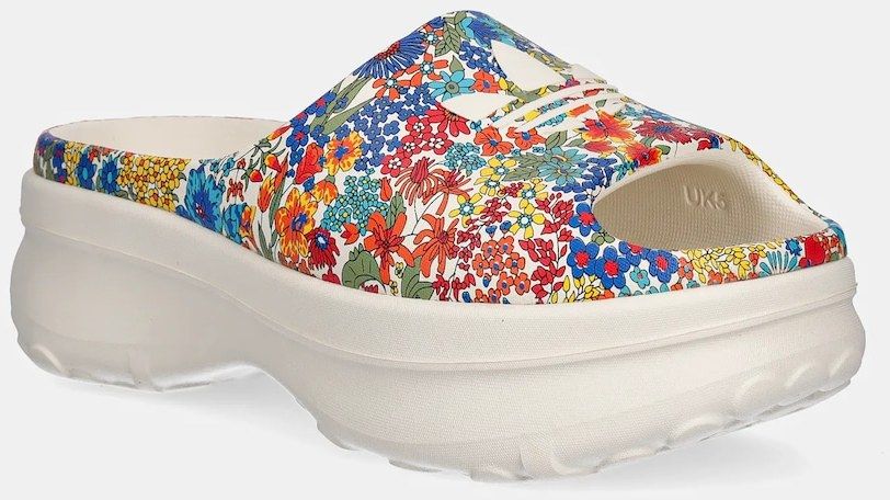 Šľapky adidas Originals Adifom Stan Slide dámske, béžová farba, na platforme, JI2765