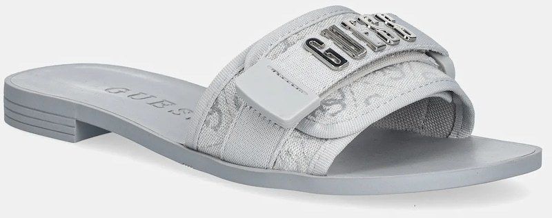 Šľapky Guess ELYZE4 dámske, šedá farba, FLJELY LEL19
