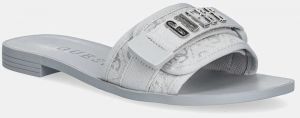 Šľapky Guess ELYZE4 dámske, šedá farba, FLJELY LEL19