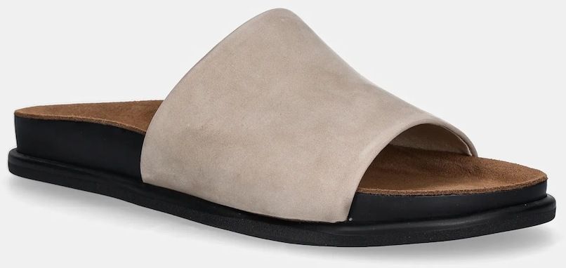 Semišové šľapky Vagabond Shoemakers EFFIE dámske, béžová farba, 5922-050-07
