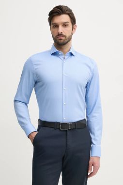 Košeľa BOSS pánska, slim, s talianskym golierom, 50538962