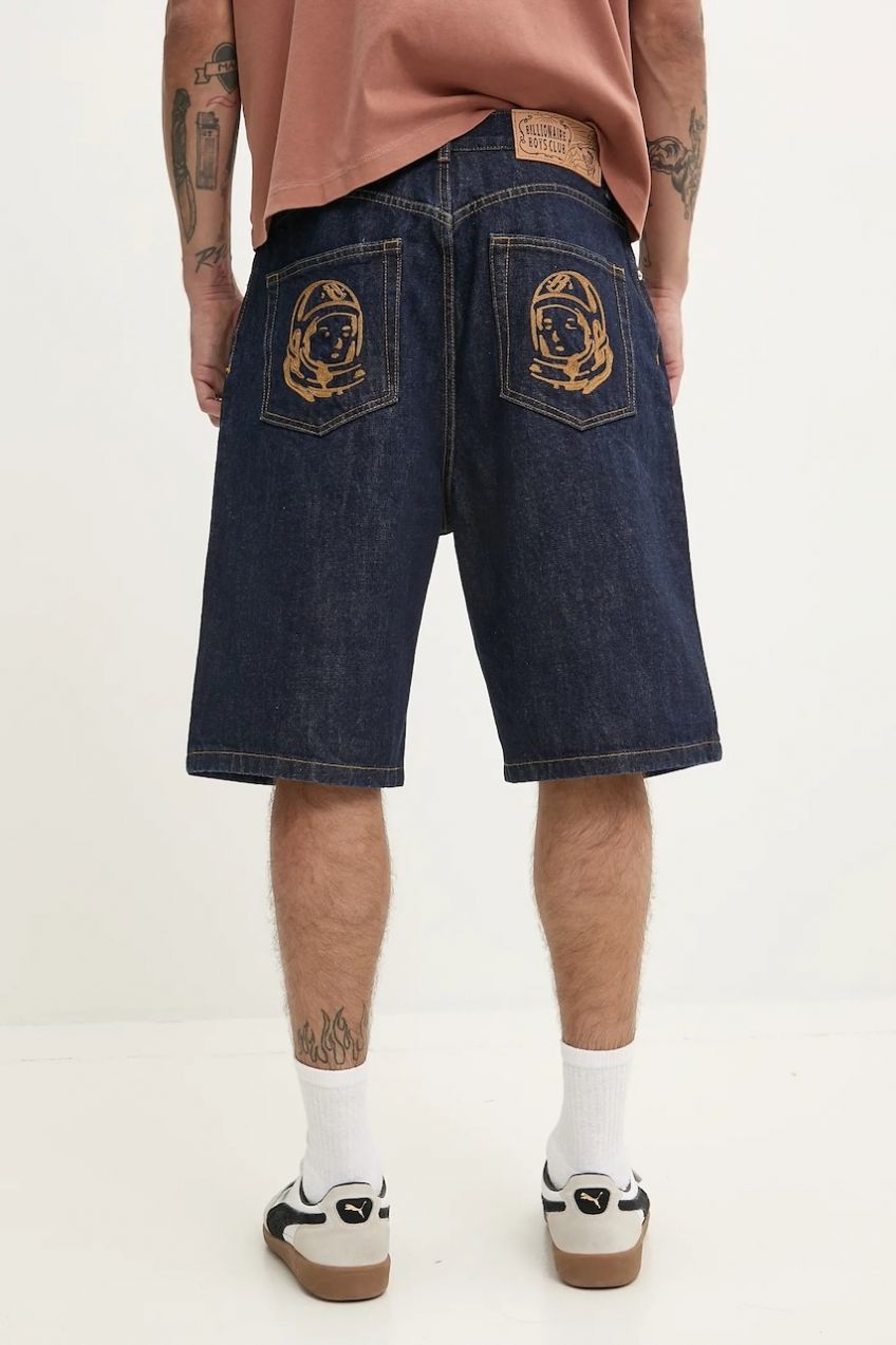 Rifľové krátke nohavice Billionaire Boys Club Astro Denim Short pánske, B25125