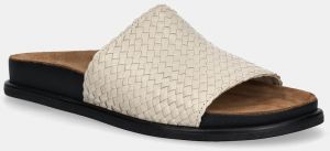 Kožené šľapky Vagabond Shoemakers EFFIE dámske, béžová farba, 5922-125-37