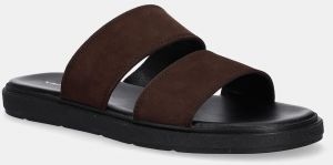 Semišové šľapky Vagabond Shoemakers MASON pánske, hnedá farba, 5965-050-35