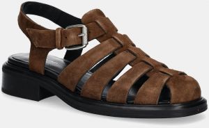Semišové sandále Vagabond Shoemakers ELLIS dámske, hnedá farba, 5930-140-89